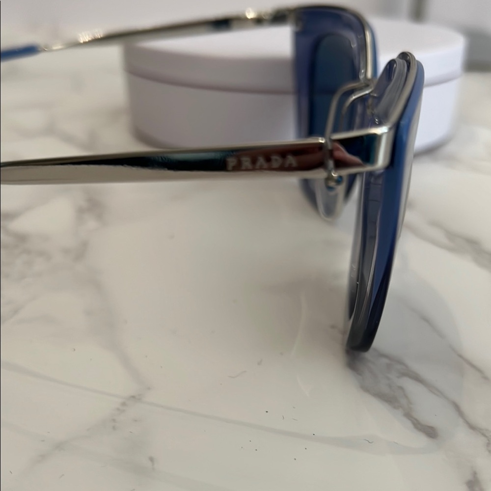 Prada Blue Cat-Eye Sunglasses - Picture 2 of 7